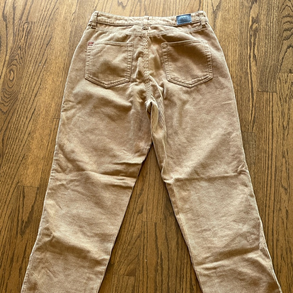 BDG High-Rise Mom Tan Corduroy Pants, Worn One Time, Size 27